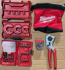 Milwaukee Tubing Cutter Set 1/2 3/4 1” SHOCKWAVE Bits PVC Cutter Tool Lot