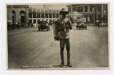Traffic Police in Singapore Real Photo Postcard 1930's