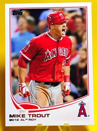 2013 Topps Baseball #338 Mike Trout (Angels) Rookie of The Year