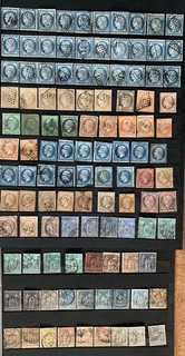 Timbres France lot oblitérés avant 1900 Cérès Napoléon Sage
