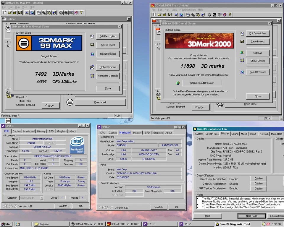 RESTORED w/ SSD DUAL BOOT Windows 98 & XP Gateway Vintage Retro Gaming PC - Image 2 of 4