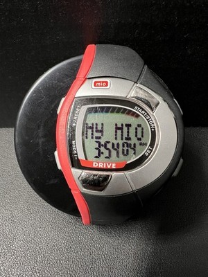 Mio Drive ECG Accurate Strapless Heart Rate Sports Health Watch Black & Red