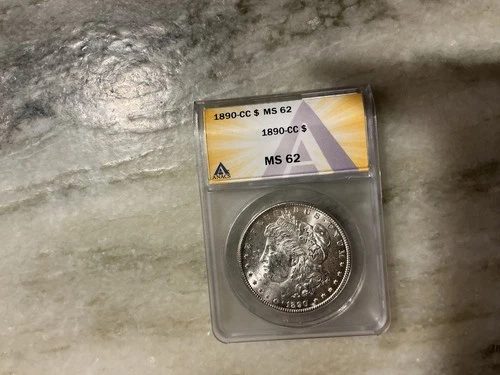 1890-CC Silver Morgan Dollar MS62