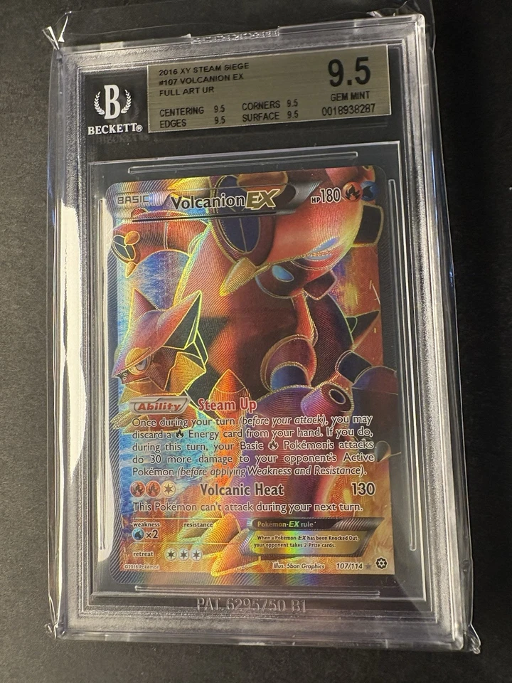 POKEMON Karte PSA 10 - Steam Siege - Volcanion EX - 107/114 - ENG NM BGS 9.5 - Bild 2 von 4
