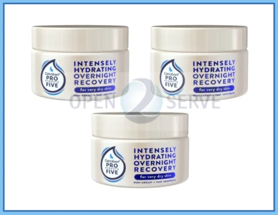 3x Cetraben Pro Hydrate 5 Intensely Moisturising Overnight Recovery Cream- 150ml