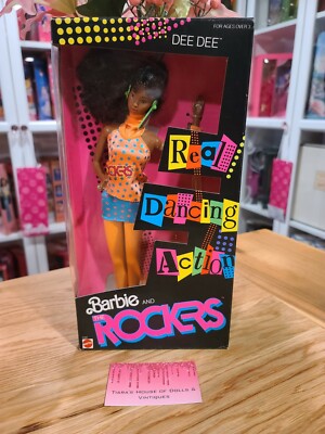 NEW! 1986 BARBIE AND THE ROCKERS REAL DANCING ACTION DEE DEE DOLL