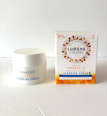  Lumene Valo Nordic C Overnight Bright Sleeping Cream, 1.7 oz NIB