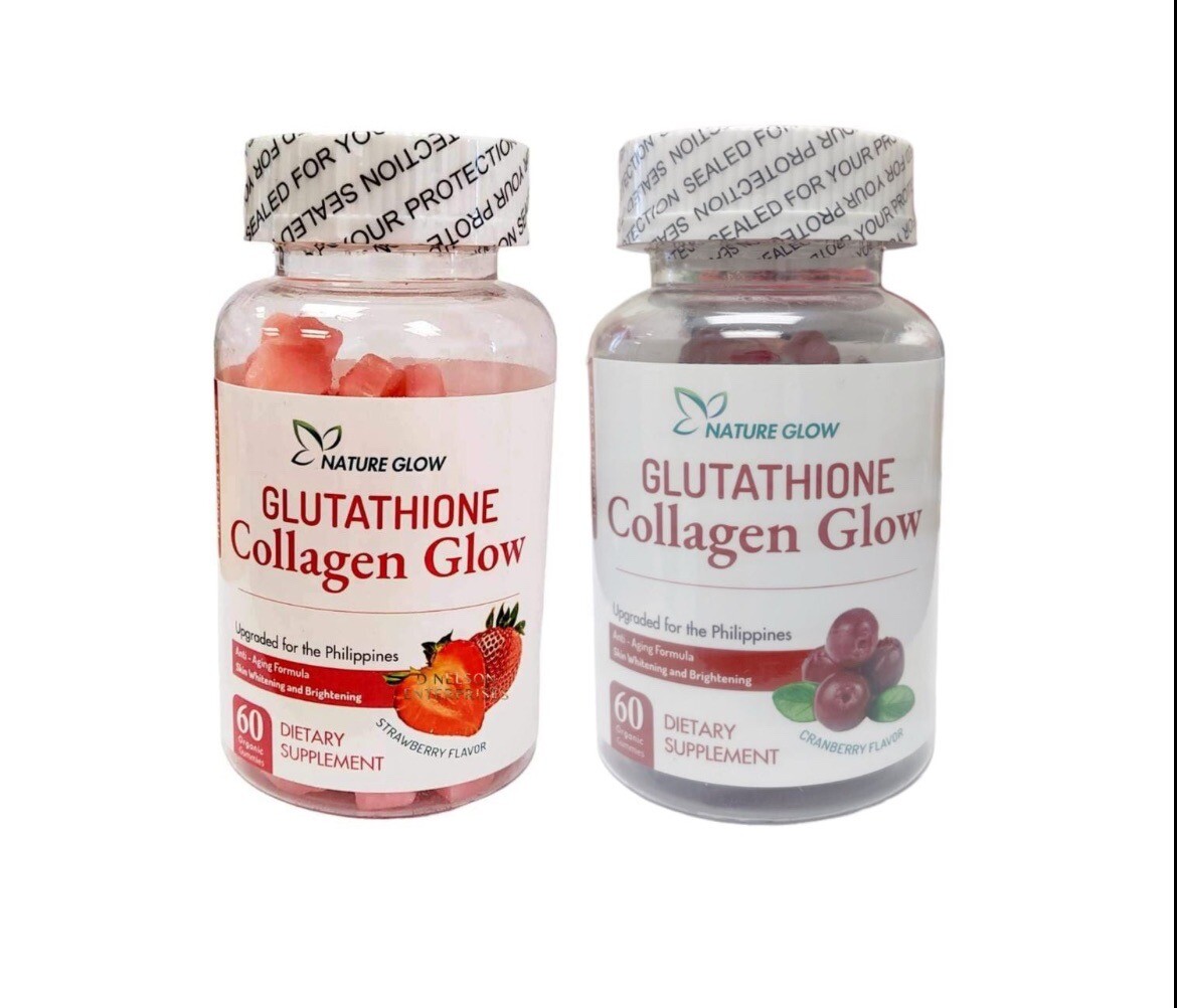 Nature Glow Glutathione Collagen - Strawberry & Cranberry Flavor Bundle