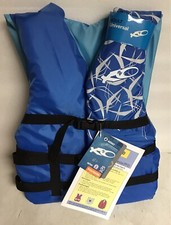 X20 Universal Adult Regular Size Life Jacket Vest, 30 in.- 52 in. Chest, Blue,