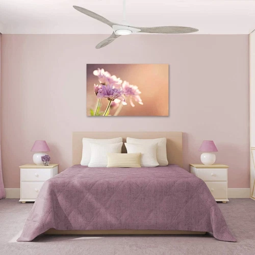 Sleek 60" Smart Ceiling Fan with LED Light & Remote in Flat White Finish - Picture 7 of 9