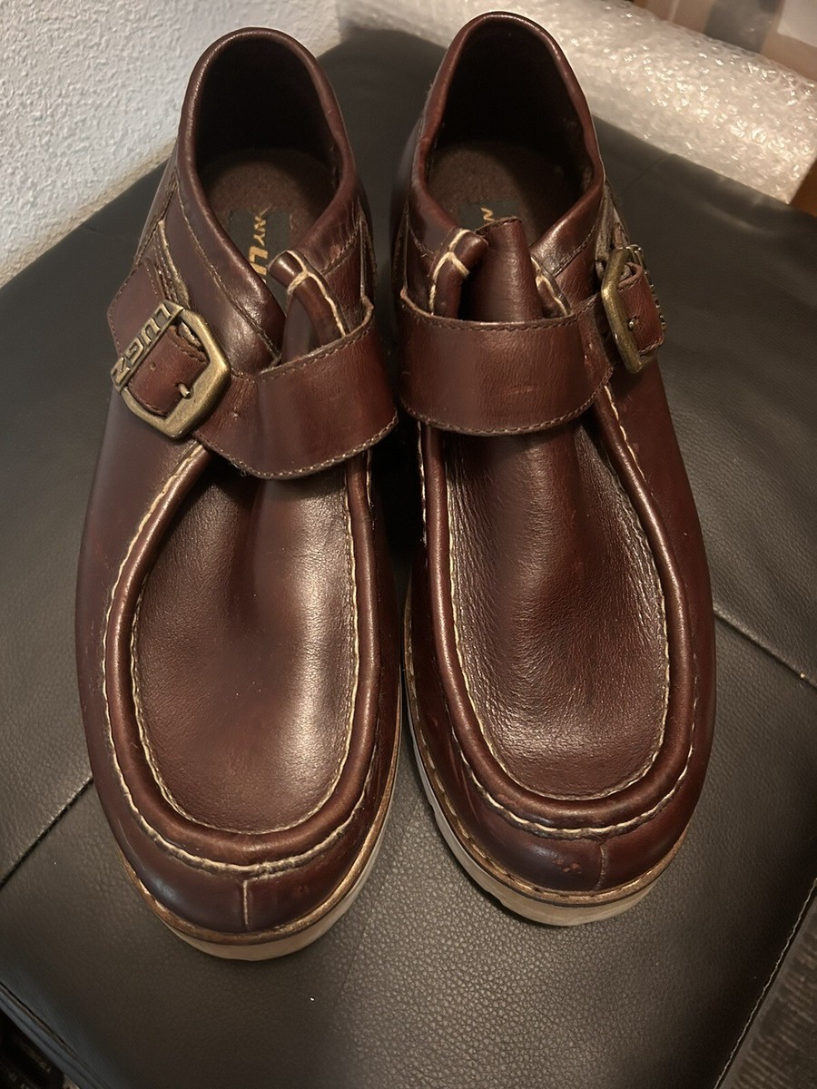 LUGZ Strutt Lo Boot Brown Leather Chunky Shoe Men display picture 1