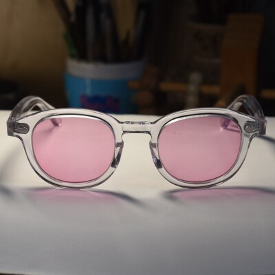 Retro women pink sunglasses johnny depp glasses Vintage crystal Glasses UV400