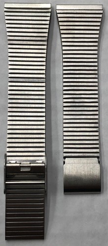 Unbranded Silver Tone Stainless Steel Metal Watch Band 20mm #SPMB1