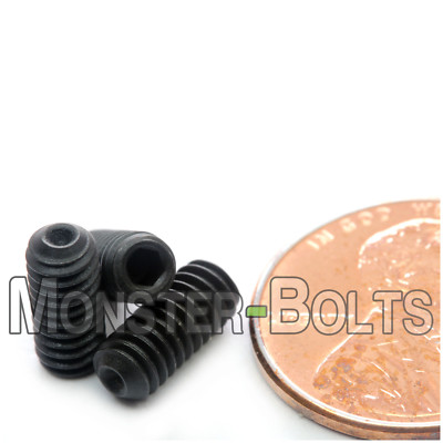 #ad #ad #8 32 Socket Set Screws w Cup Point Alloy Steel w Black Oxide Coarse Inch $6.56