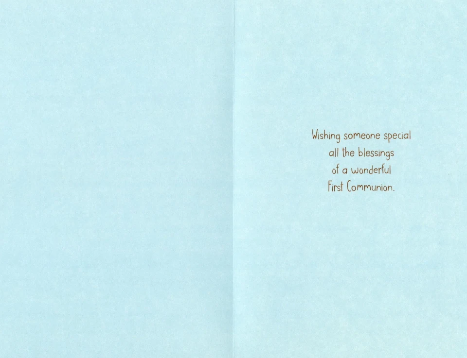 Cute FIRST COMMUNION Card, Animal Church Gratitude God by American Greetings +✉ - Image 2 of 4