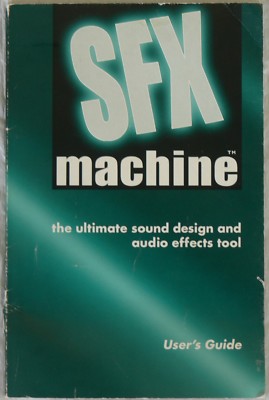 SFX Machine Manual - Bias - Earl Vickers | eBay