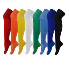 Men Sport Over Knee High Socks Baseball Hockey Rugby Football Soccer Long Socks