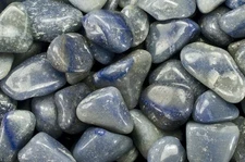 5 Pounds Tumbled Blue Quartz - B Grade - Wire Wrapping, Reiki, Crystal Healing