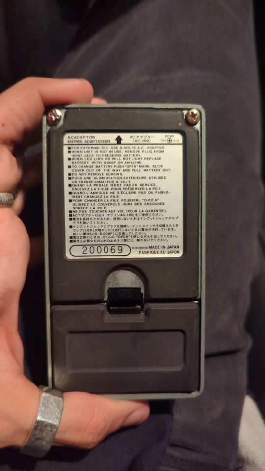 Early 1990s Ibanez TS9 Tube Screamer Overdrive Pedal 1st Reissue