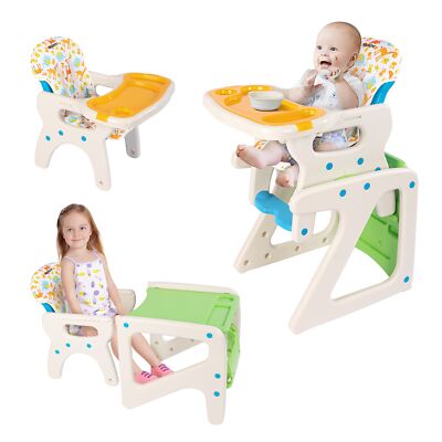 IN Baby High Chair Convertible Play Table Seat Booster Toddler