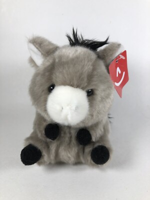 Aurora World Plush Bray Donkey Rolly Pet 5  2019 With Tag Stuffed Animal Toy 