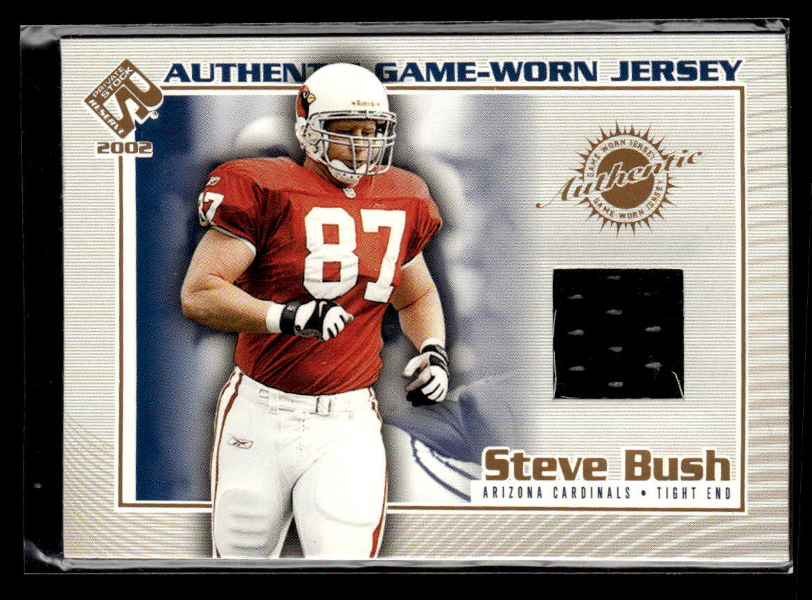 2002 Pacific Private Stock Reserve #2 Steve Bush jersey card