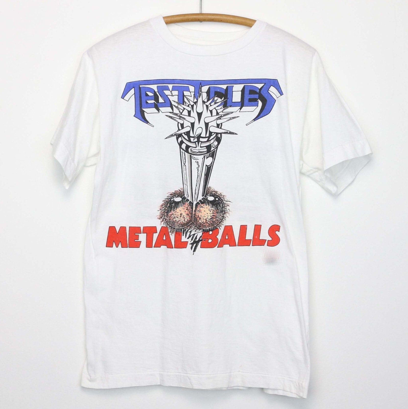 Vintage Testament Metal With Balls Heavy Cotton Unisex Tee S-234XL White