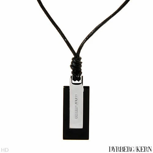 Onyx Cuero encanto Collares y colgantes para hombres