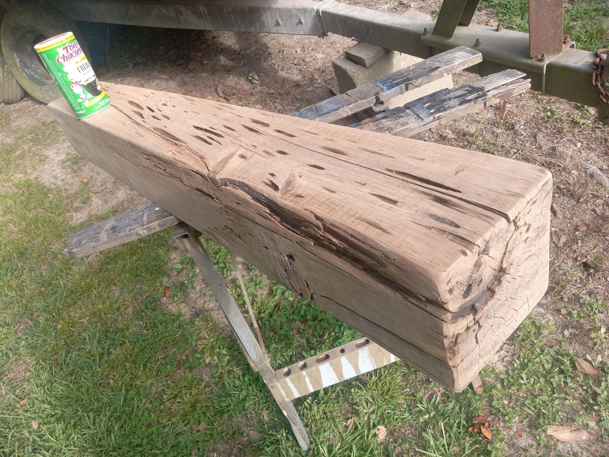 6X6X48 Old Growth Ancient Pecky Sinker Cypress Reclaimed Wood Mantel Kiln  Dried | eBay