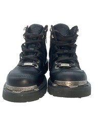 Harley Davidson Women's Size 7 Tracey Black 4 In Motor Leather Boots D84496 Read