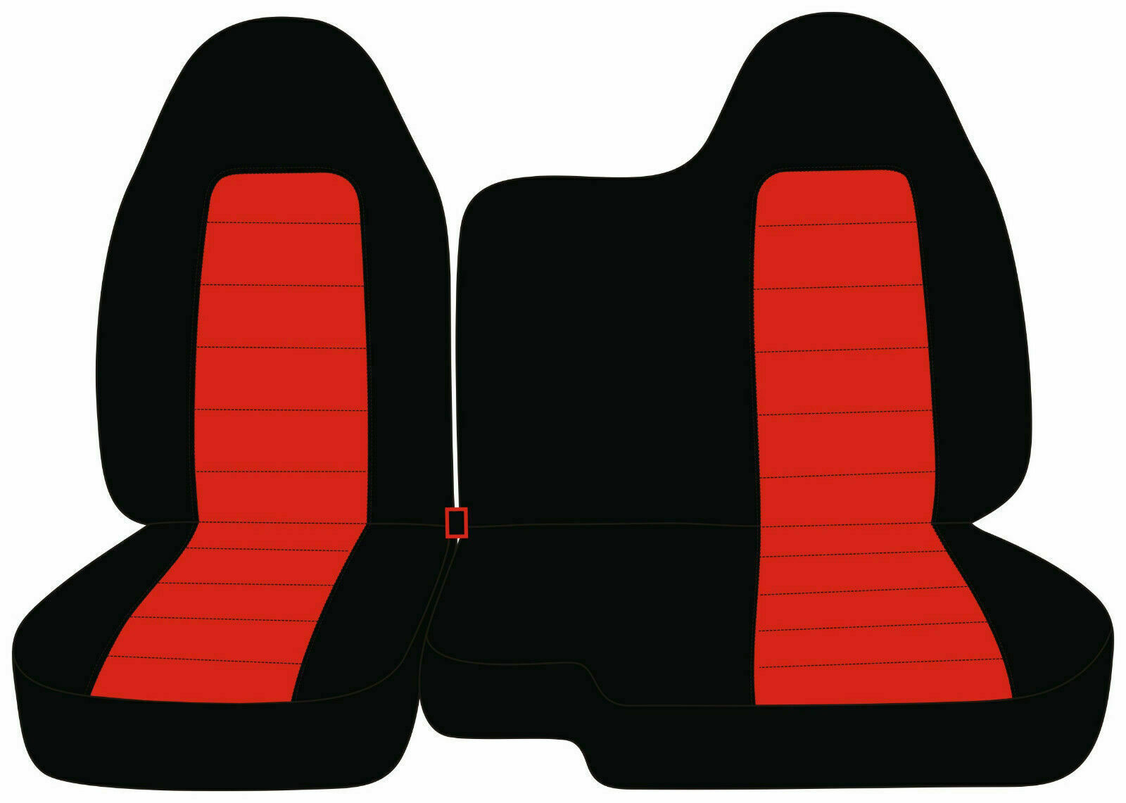 DESIGNCOVERS Semi-Custom Seat Cover – 60/40 Front Bench – Chevy Colorado 2004-2012 – Black Charcoal Velour, Washable