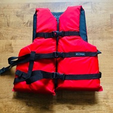 Red Onyx 3A Life Jacket Flotation Aid Adult Universal General Purpose Ski Vest