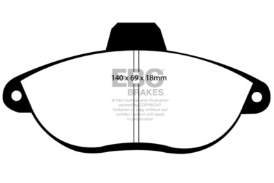 EBC Ultimax Front Brake Pads for Citroen Dispatch 1.9 TD (95 > 00)