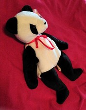 Ty Beanie Baby Babies Mint Fortune the Panda Bear w/TAG ERRORS/l k MINT 
