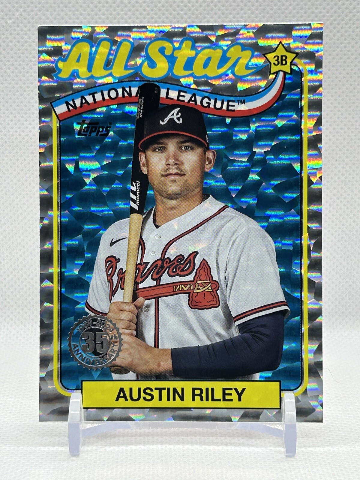 2024 Topps Series 2 Austin Riley All-Star Silver Foil Board