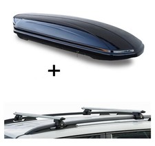 Dachbox MAA580L+Dachträger CRV135 für Volkswagen Tiguan 5Türer ab 16