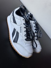 Kids Reebok Classic Shoes Royal Classic Jogger Youth Size 1 White Navy