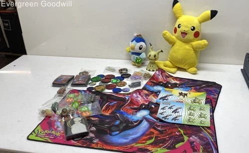 Mixed Lot of Pokémon Toys Die Tokens Mats and More