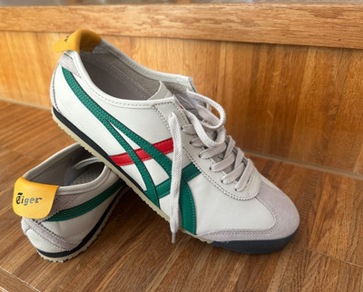 Onitsuka Tiger MEXICO 66 SD 1183A872 100 BIRCH/GREEN Sneaker Unisex Gr. 42 / 8,5