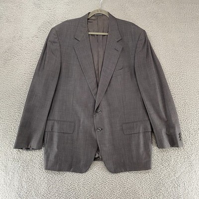 Ermenegildo Zegna Blazer Mens 50 Super 100s Wool Gray Sport Coat