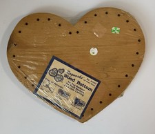 NEEDLE BASKET BOTTOM - SOLID WOOD BOTTOM 12 Heart New By Ragworks