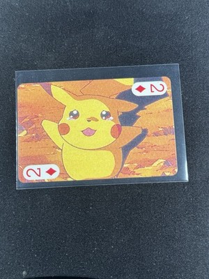 Pikachu 1999 Pocket Monster Pokémon Vintage Poker Holo Back