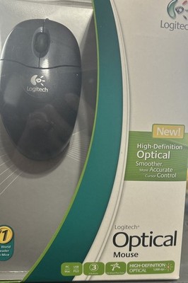 Logitech Optical High Definition Mouse 931643-0403 1,000 DPI Open Box - Vintage