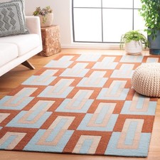 Hand Tufted Wool Carpets Anti Shedding Rug Modern Carpets for Living Room