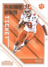 2018 Panini Contenders Draft Picks Game Day Tickets #14 Deon Cain - FB