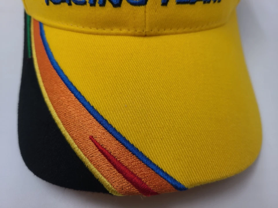 Vintage Ken Schrader #36 M&Ms Racing Team Adjustable Hat Cap Kenny NASCAR Yellow - Image 3 of 4