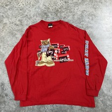 Vintage Phat Farm Shirt Mens 2XL Red Bull Graphic Long Sleeve Y2K Streetwear