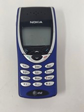 Nokia AT T Blue Candybar Cell Phone Physical Keypad Vintage Digital Model