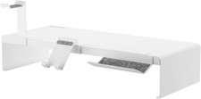 Technology - Monitor Stand Riser with a Removable Phone Holder, Headphone Holder