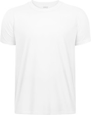 Boys Neon Shirts Dry Fit Athletic T UPF 50 10-12 Years, White